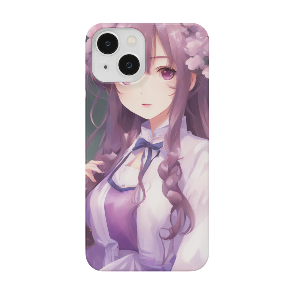 hamusutaroの紫女の子 Smartphone Case