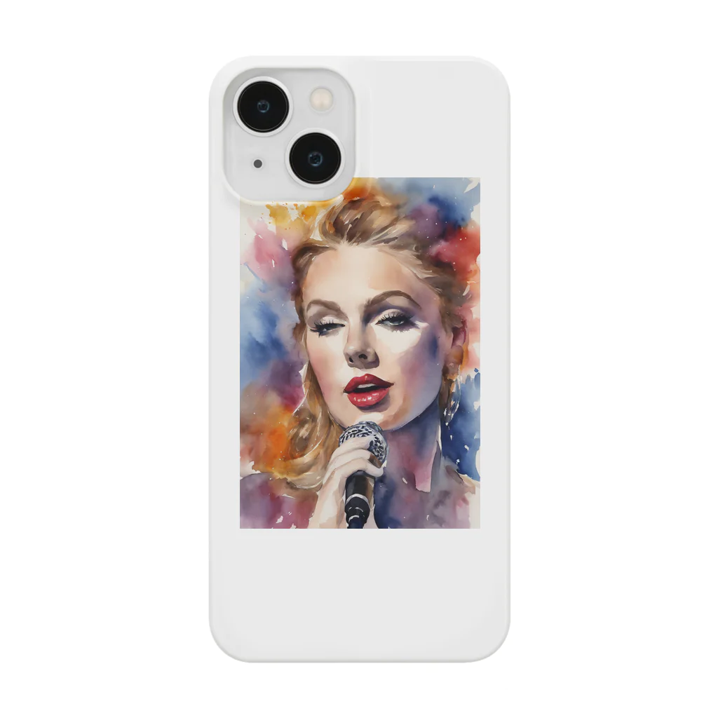 AI職人👨‍🏭のAI「Taylor Swift」水彩 Smartphone Case