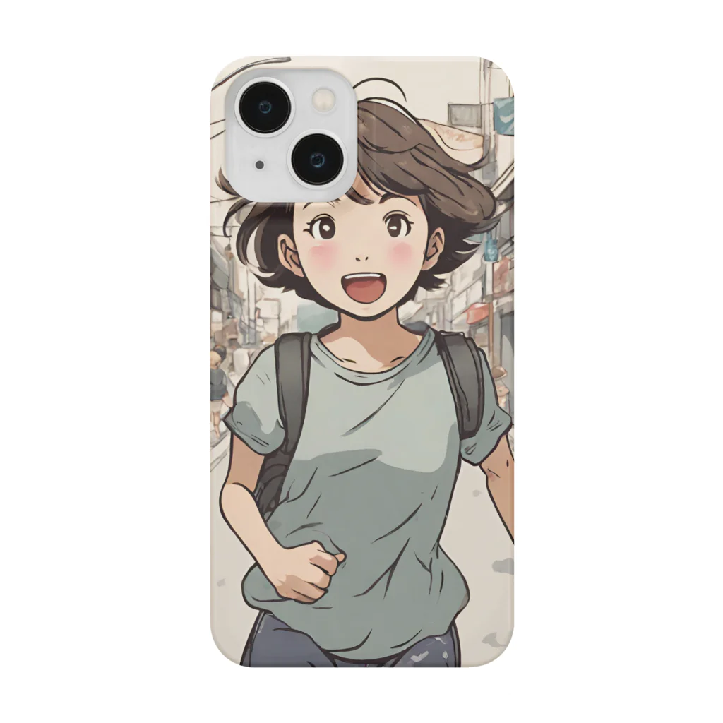 底辺の底辺好きな事を気ままに…。の走る元気な女の子 Smartphone Case