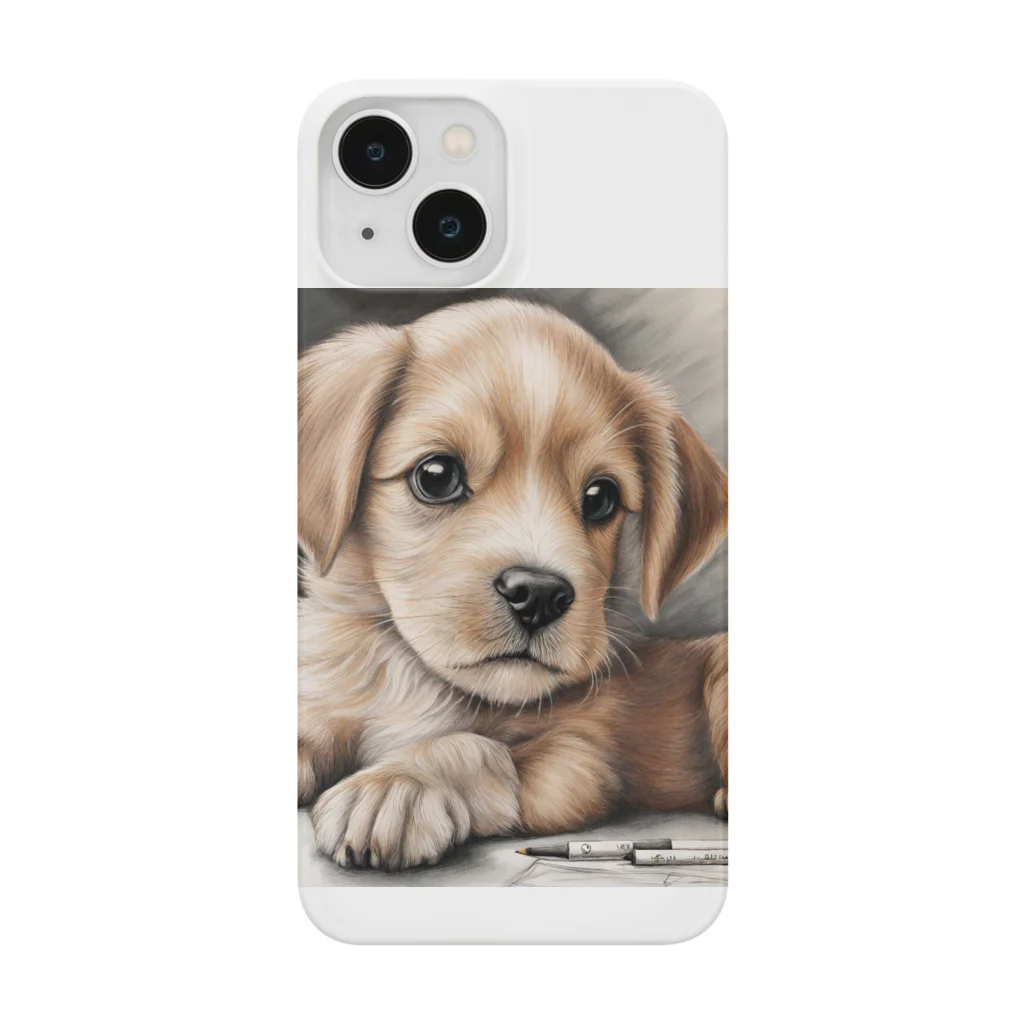 つぶらな瞳の子犬グッズ屋さんの癒しの子犬 Smartphone Case