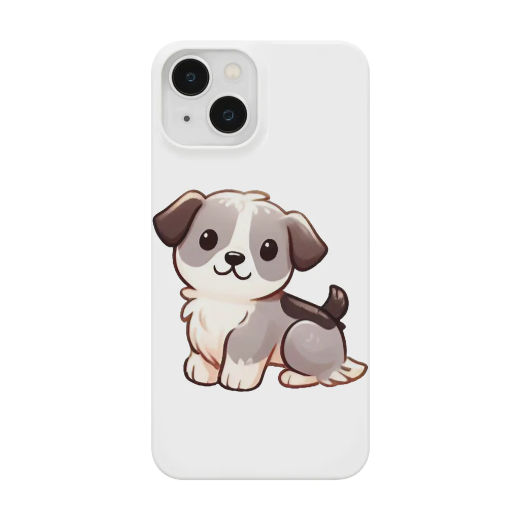 もふもふデザインストアの癒しのふわふわ、もちもち犬 Smartphone Case