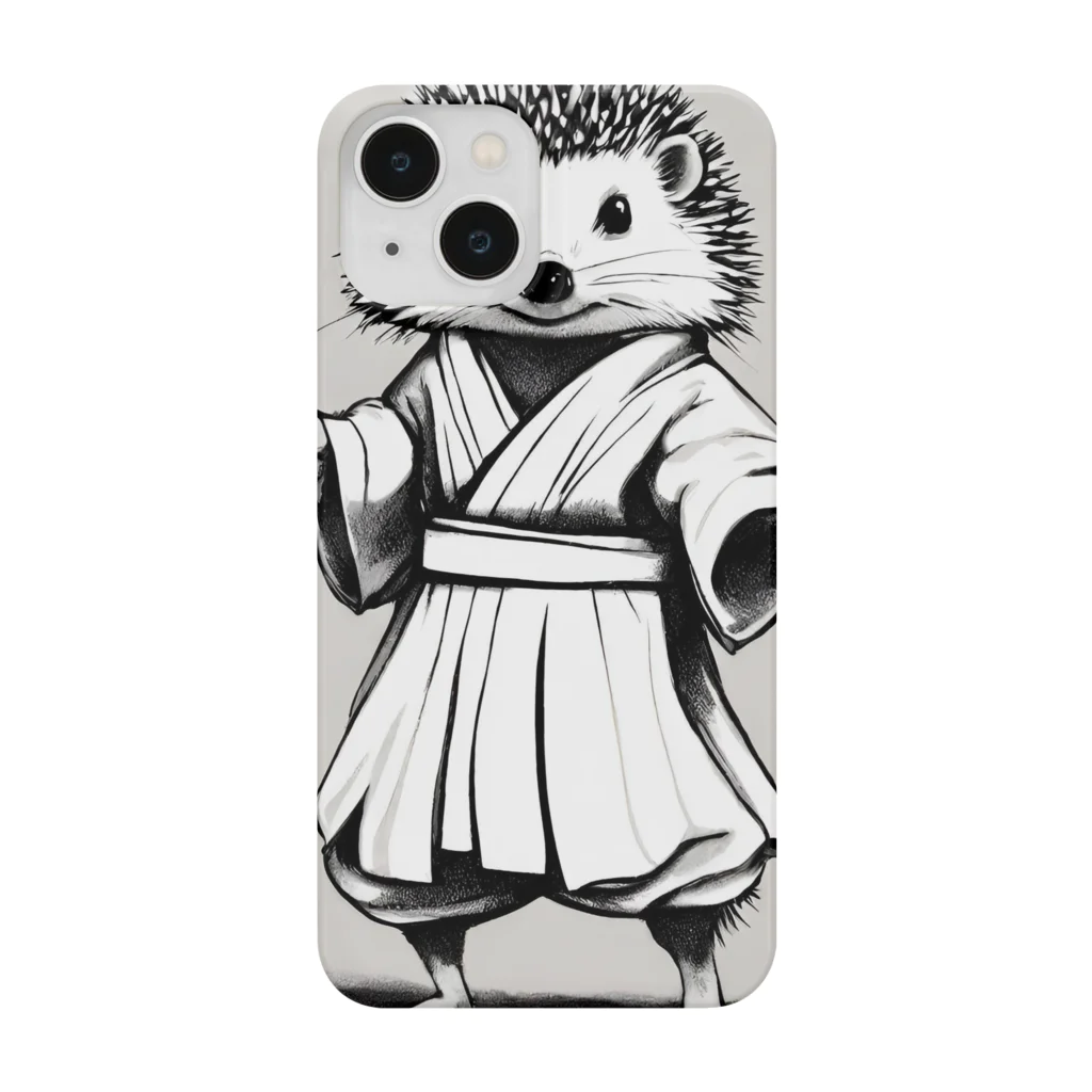 ワンダーワールド・ワンストップの和服を着たハリネズミ Smartphone Case