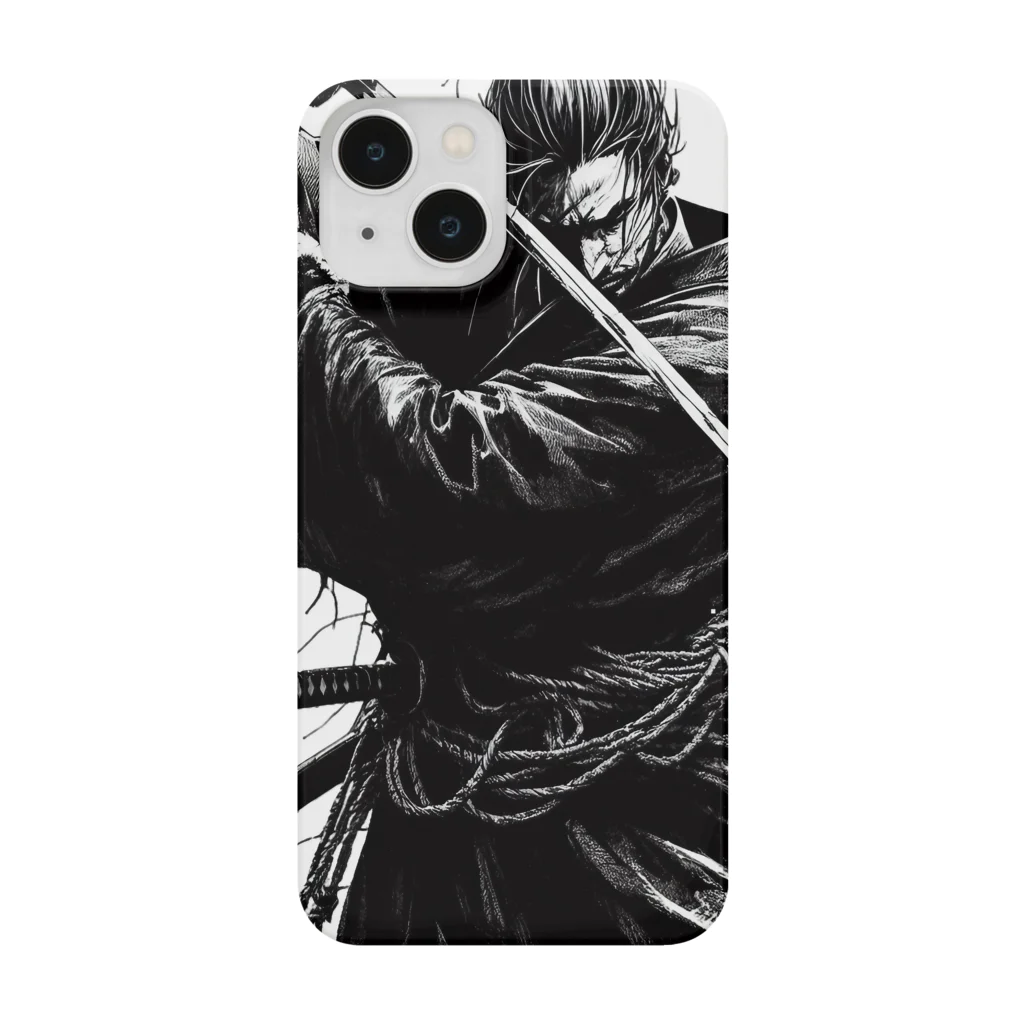 monokuroショップ　　rakiasawatariの情熱的侍 スマホケース Smartphone Case