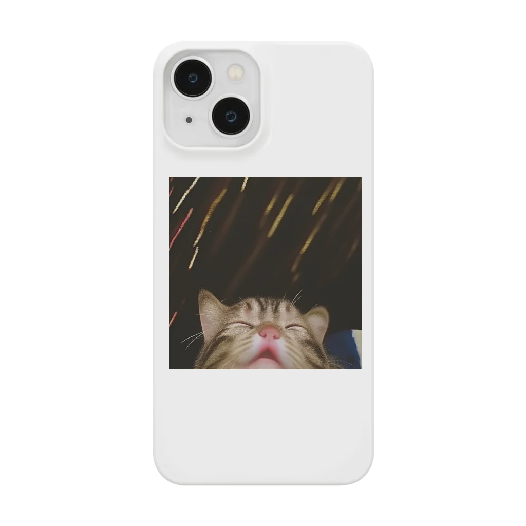 Hisaotanの夜空の瞬きと猫の不思議な出会い Smartphone Case