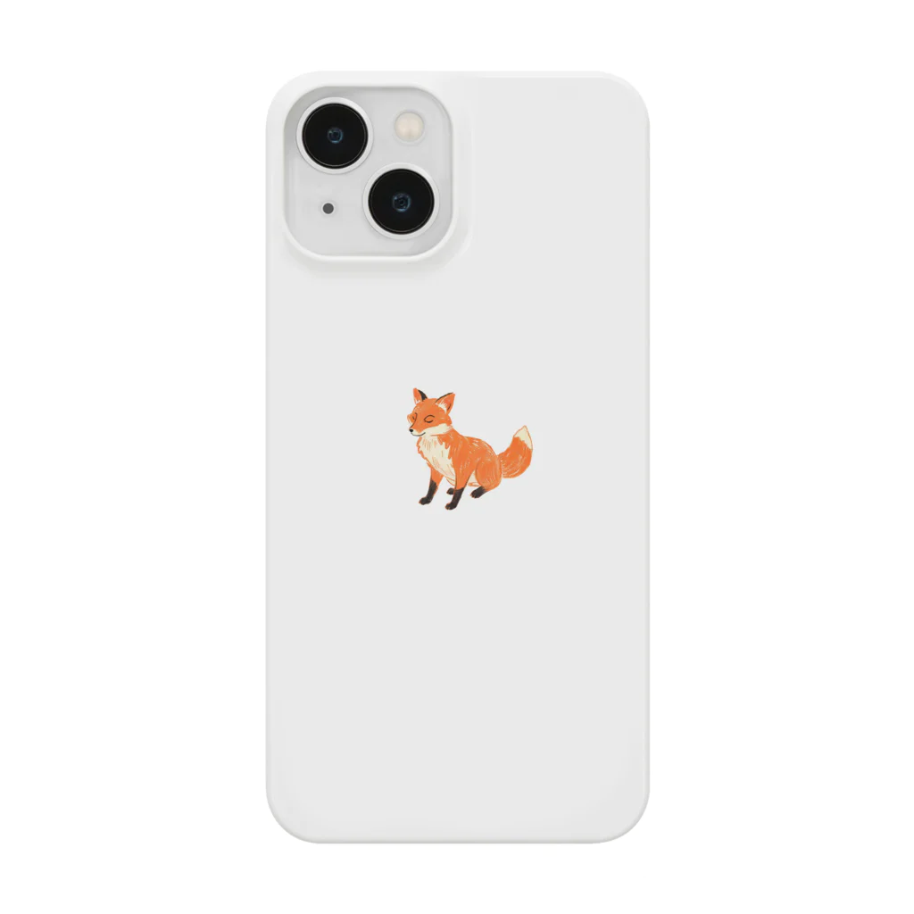 狐猫のふんわりショップの寝落ち寸前狐 Smartphone Case