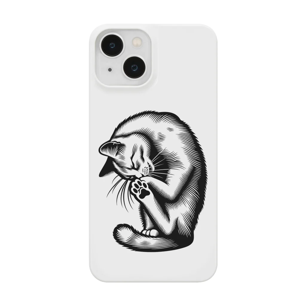 鹿児島のSUZURIアートショップの🐾『鹿児島SUZURIアート iPhoneケース: ねこトワイライト』🌙 Smartphone Case