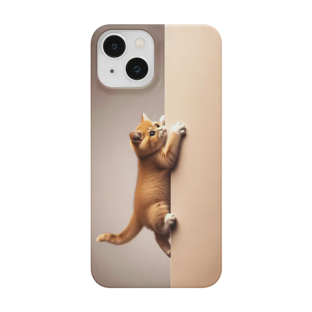 鹿児島のSUZURIアートショップの🐱🔍『鹿児島SUZURI探検猫の冒険 iPhoneケース』📱 Smartphone Case