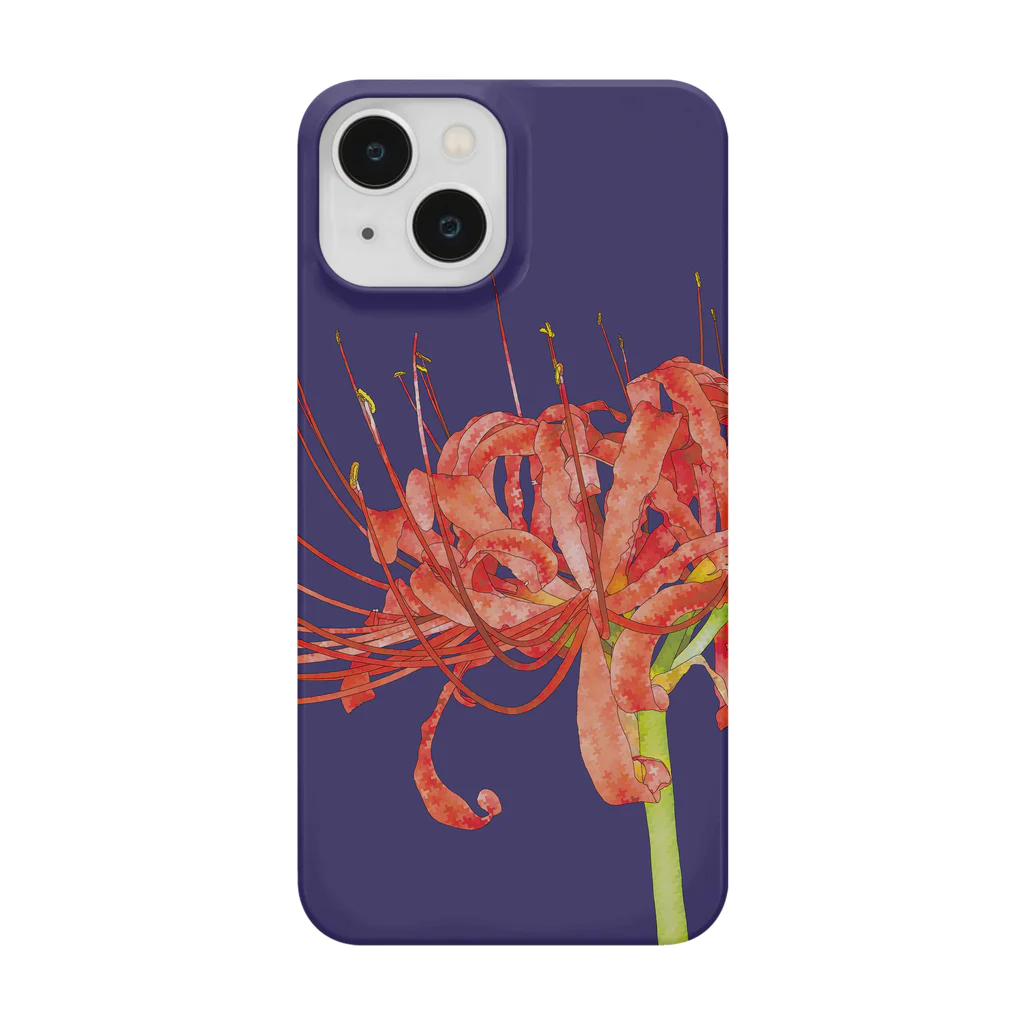 植物の絵師「洋子」の店の夕闇の彼岸花 Smartphone Case