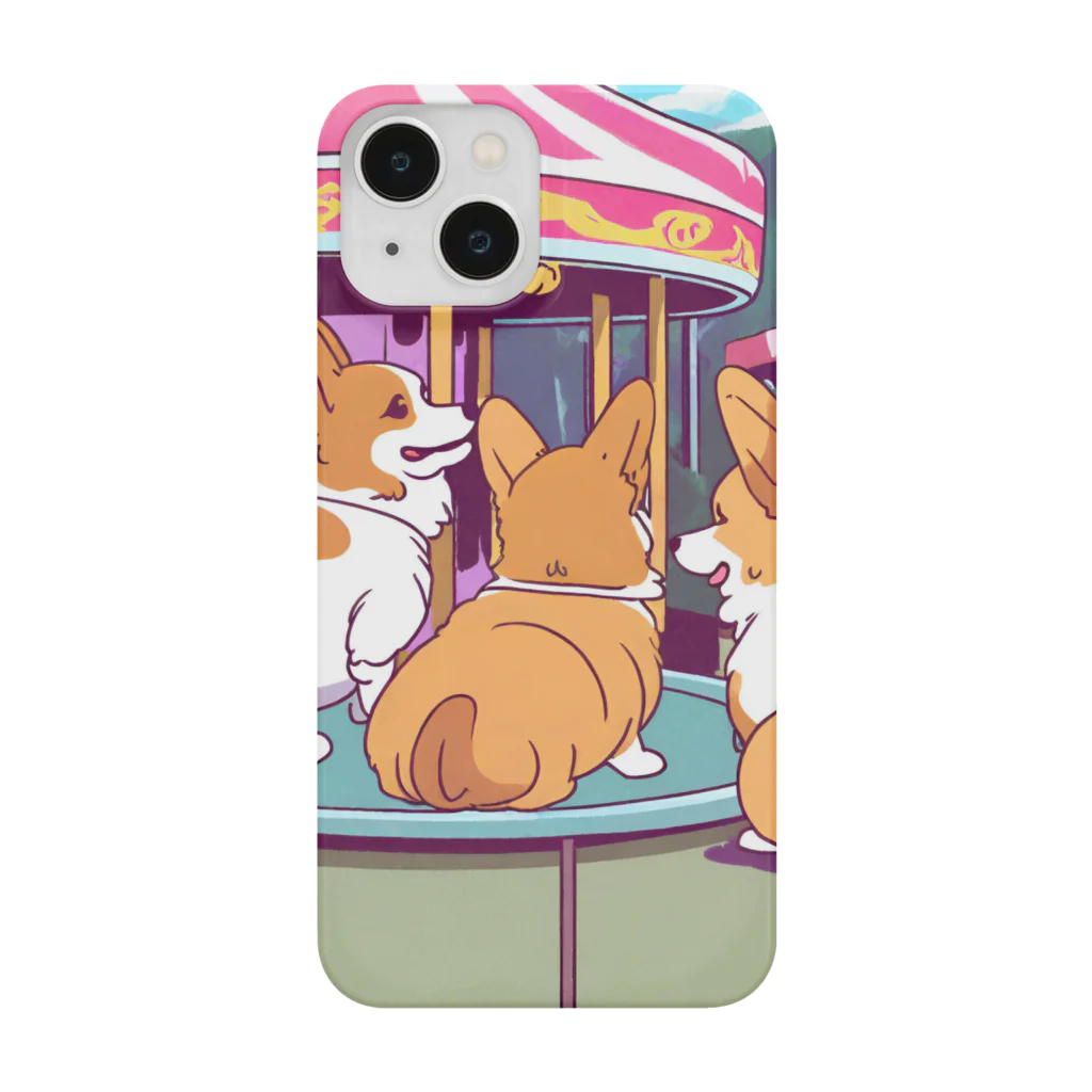 Cute dogsのI love my dogs Smartphone Case