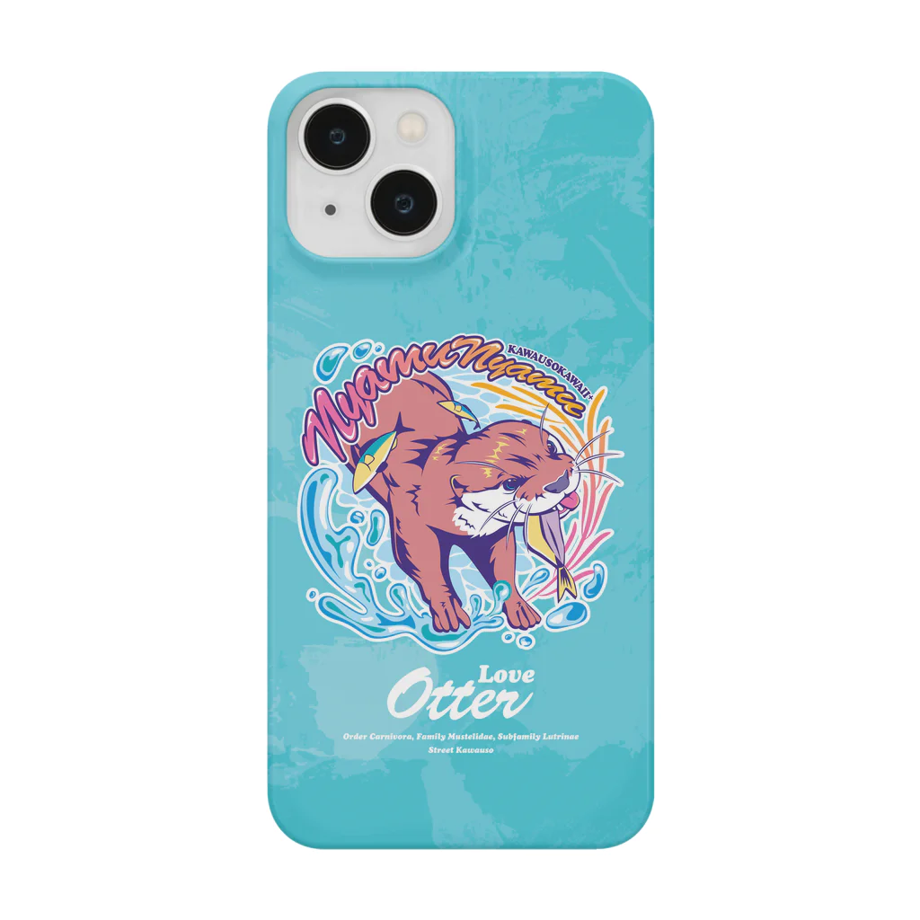 カワウソとフルーツの𝙎𝙩𝙧𝙚𝙚𝙩 𝙆𝙖𝙬𝙖𝙪𝙨𝙤 - 𝙎𝙥𝙡𝙖𝙨𝙝 - Smartphone Case