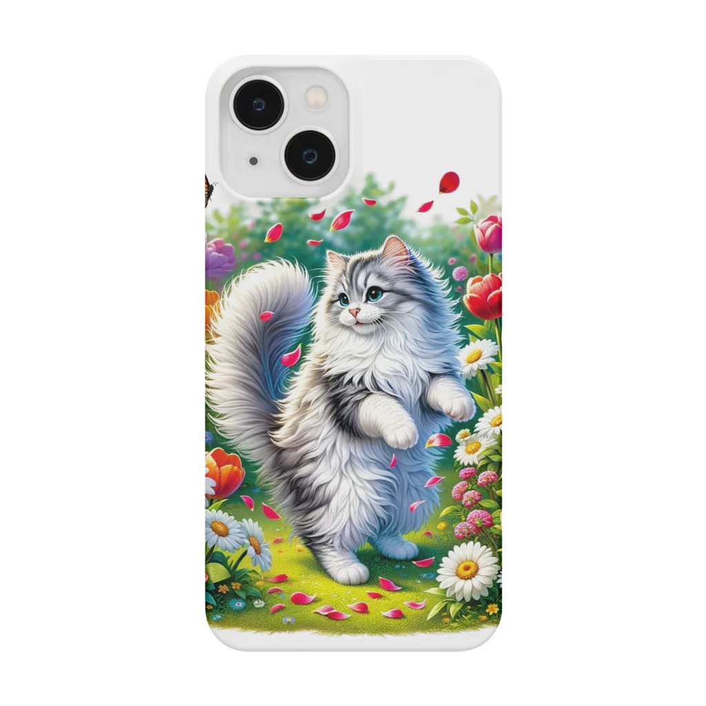 Nekonan Itemsの花園のプリンセスキャット Smartphone Case