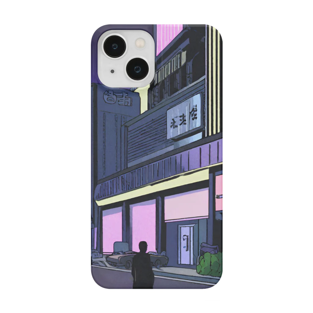 Chill_dreamのサイバーパンク風イラスト Smartphone Case