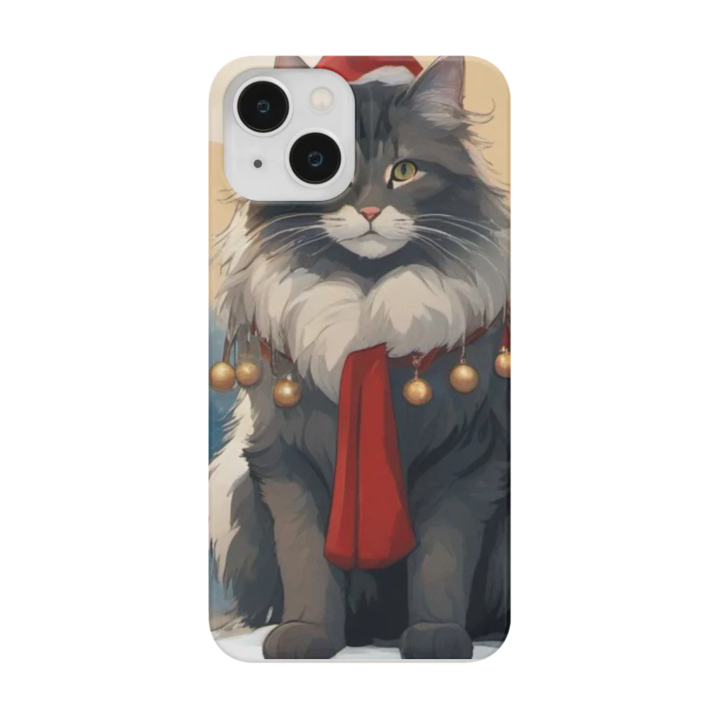 ruiruirの猫　冬　クリスマス Smartphone Case