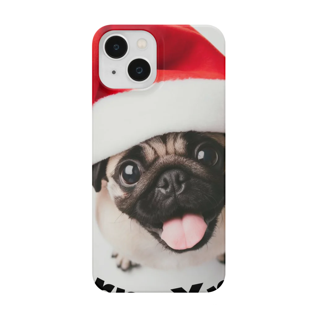 isshi1002のXmas Pug スマホケース