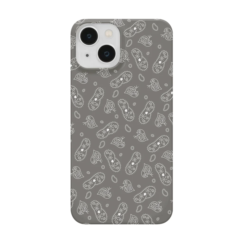 B-catの微生物パターン灰_アイテムいろいろ iPhone Smartphone Case