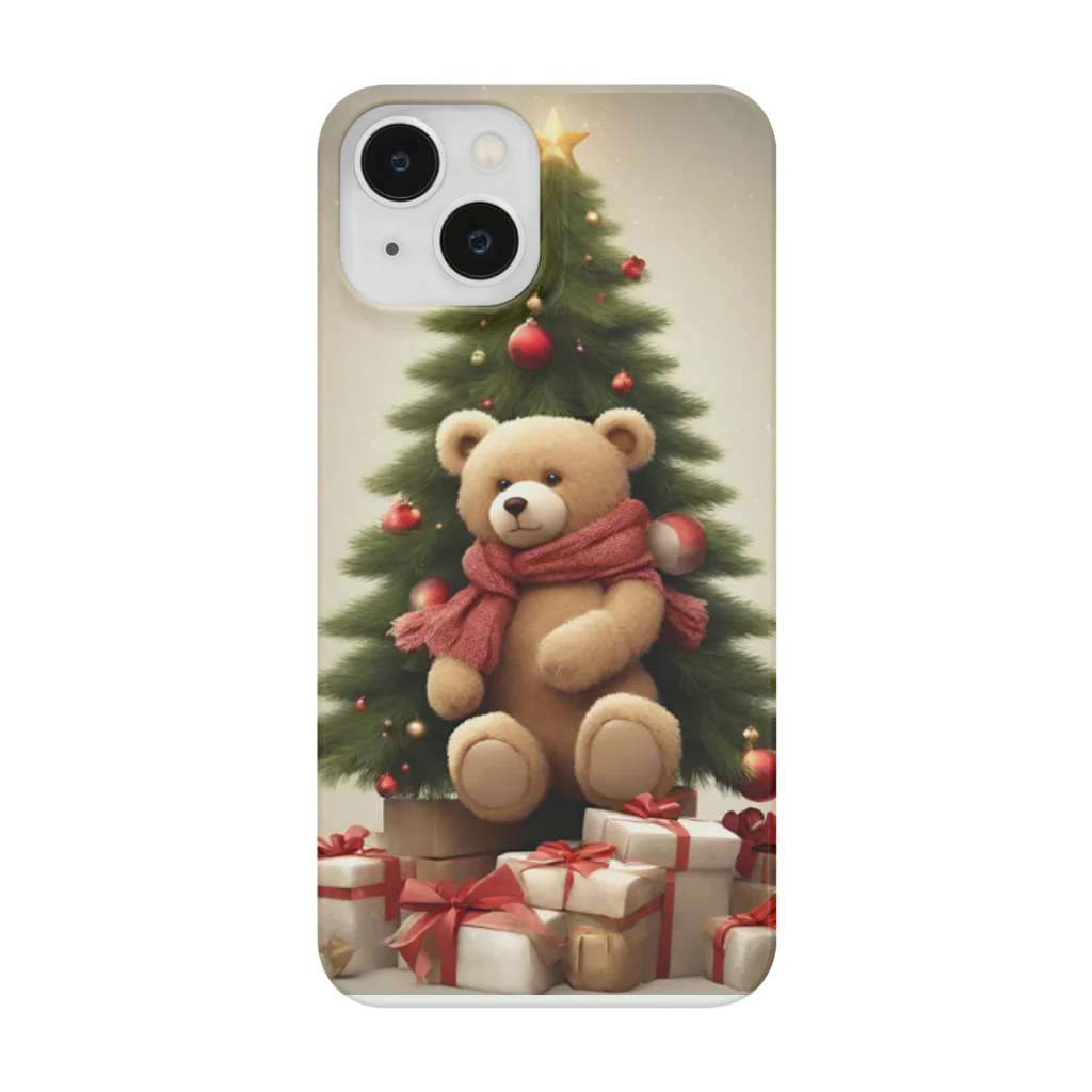 규리shopのクリスマス テディーベアの思い出 Smartphone Case