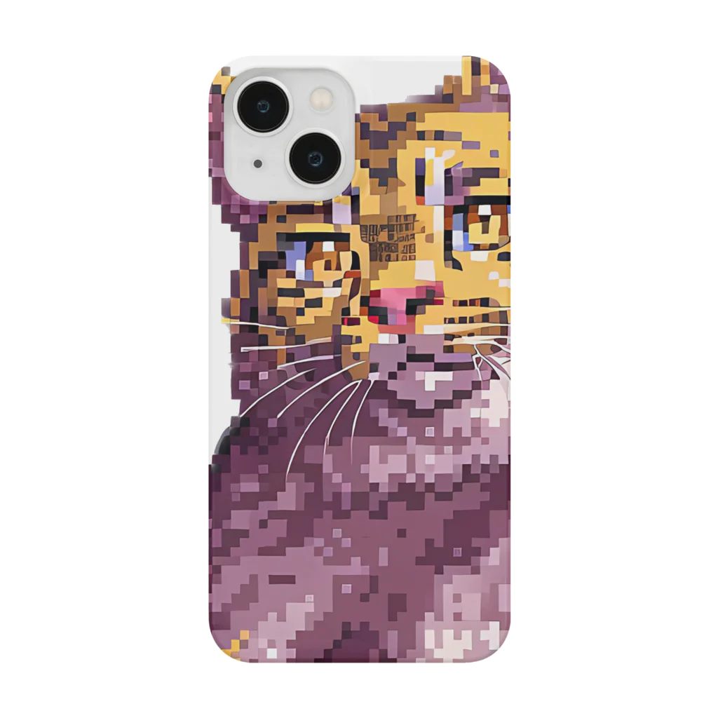 サメ肌男子の茶トラネコ(ドット絵) iPhone Smartphone Case