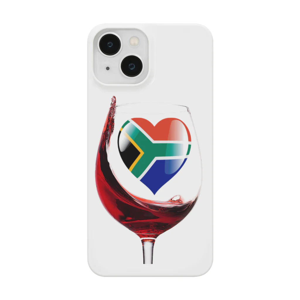 WINE 4 ALLの国旗とグラス：南アフリカ（雑貨・小物） Smartphone Case