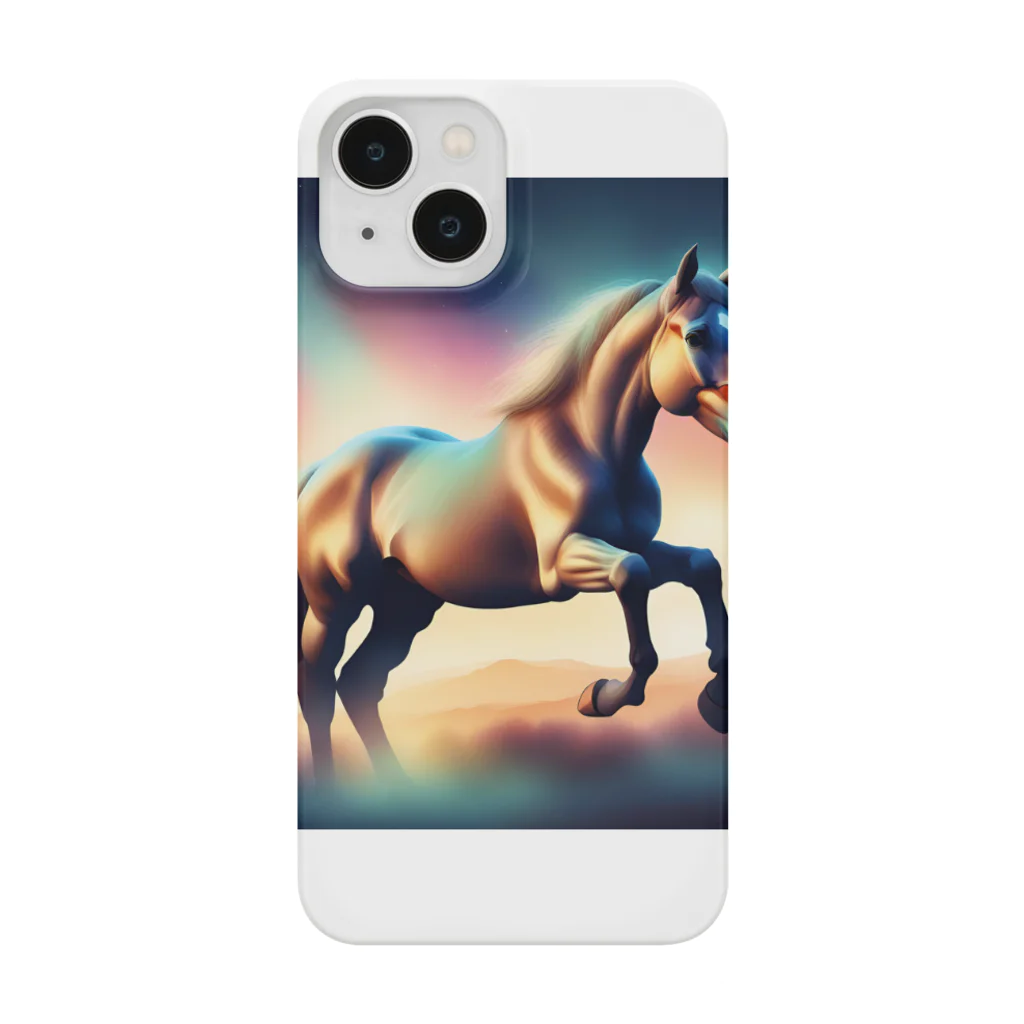 グローバル競馬の草原の魅力　馬 Smartphone Case