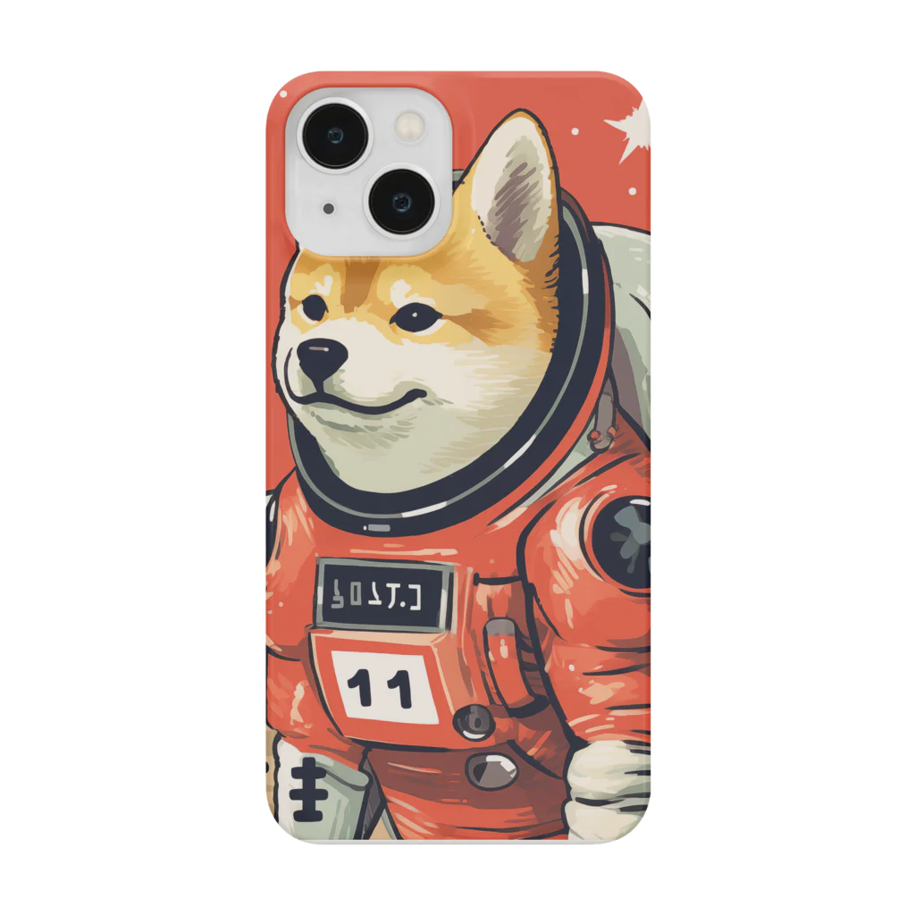 スペースドッグ・ラボのスペース柴犬探検隊 スマホケース