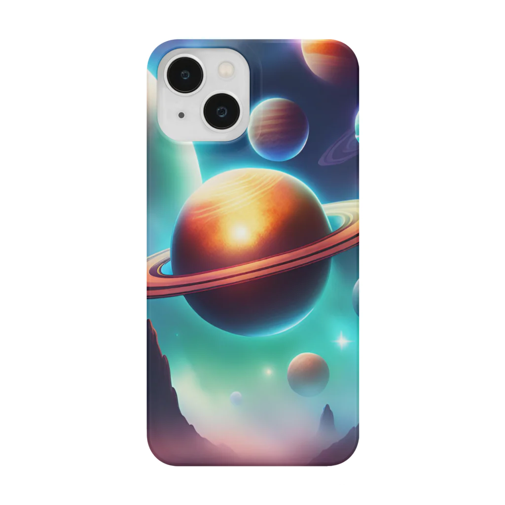 usinikuの宇宙に浮かぶ惑星 Smartphone Case