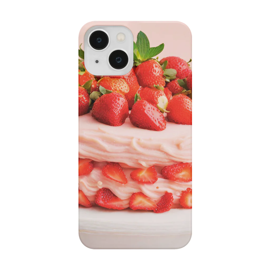 ❤︎cute❤︎のイチゴケーキ Smartphone Case