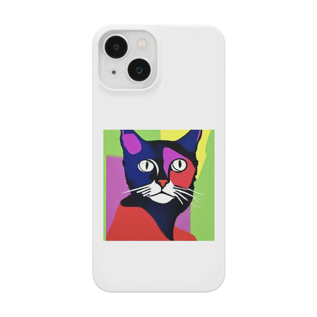 SuperTrioのCOLOR CAT スマホケース