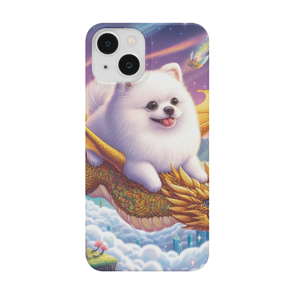 Pom-Dog'sのドラゴンと旅するポメちゃん Smartphone Case