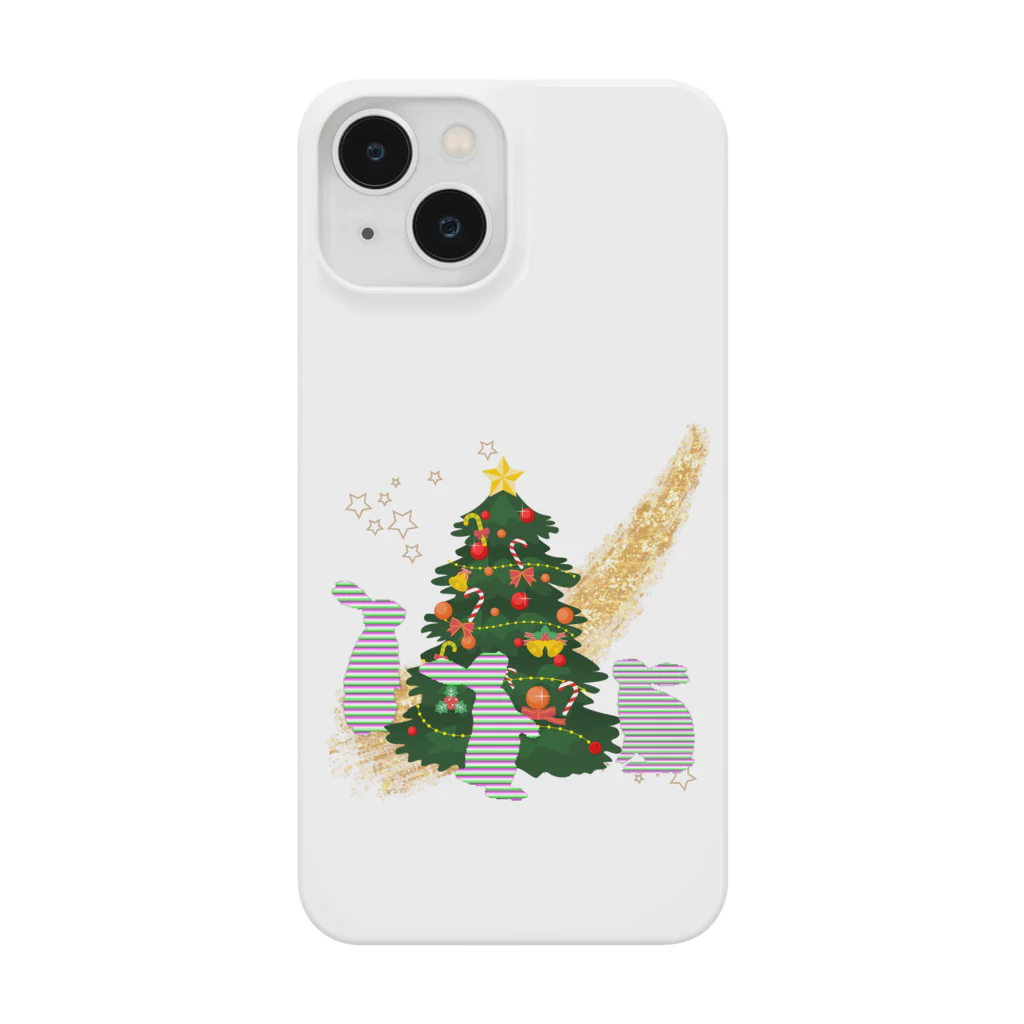 Rabbitflowerのうさのクリスマス Smartphone Case