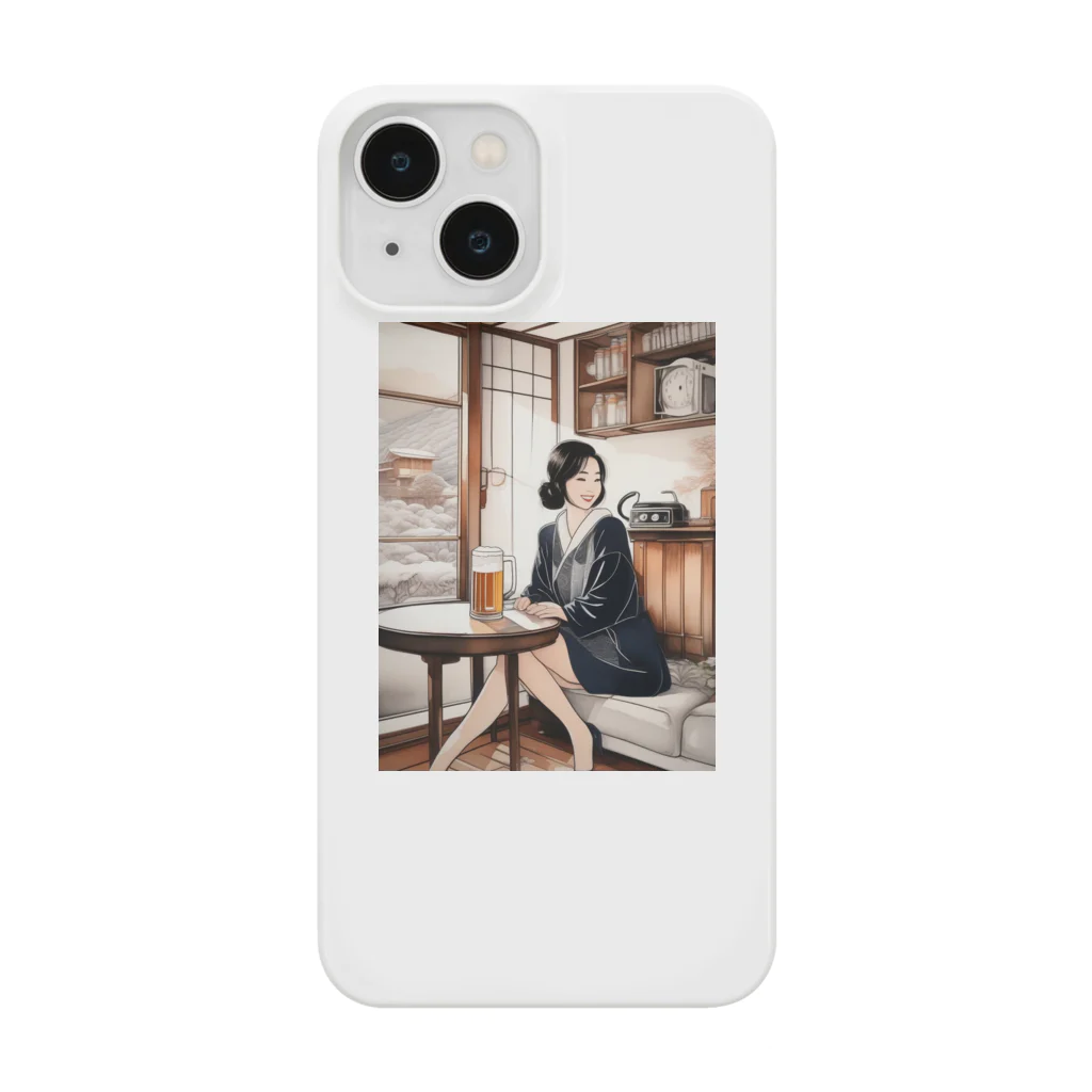 MistyStarkの日本人女性冬ビール Smartphone Case