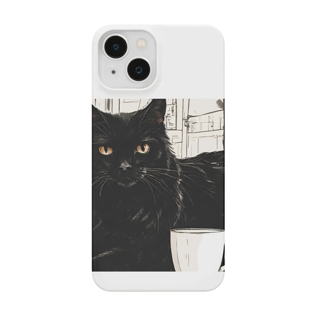 kuroneko0405の黒猫とコーヒー③ Smartphone Case