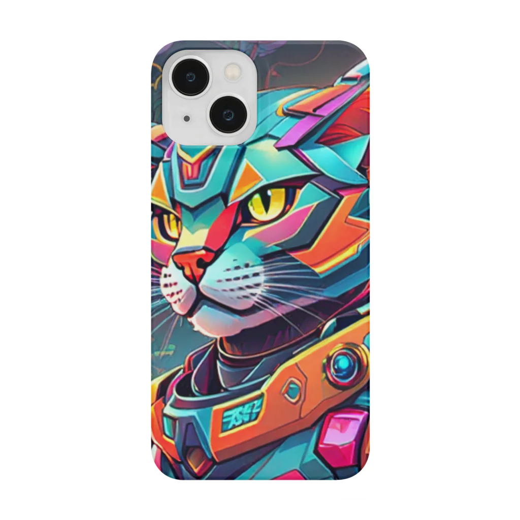 629_CAT_ARTのカラフルメカキャット Smartphone Case