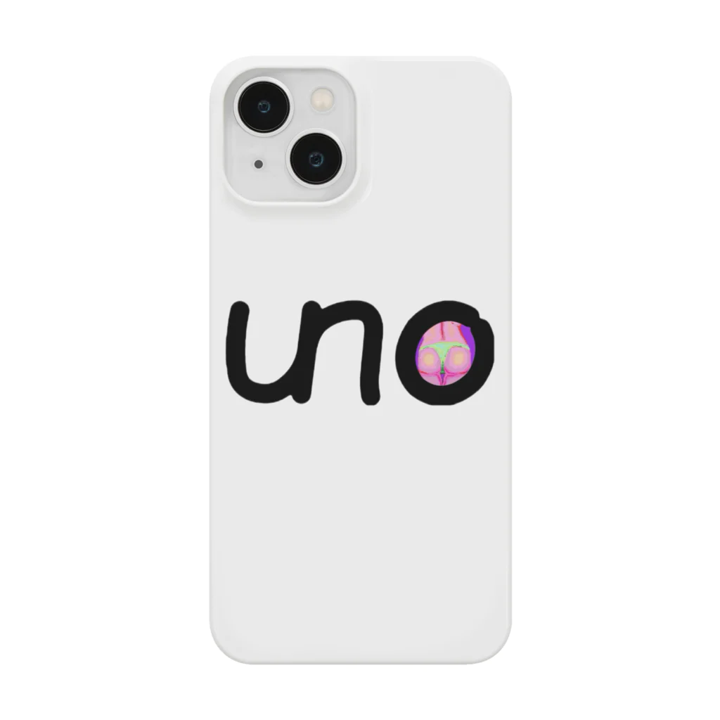 unoのUNOロゴ×ドットビキニヒップ Smartphone Case