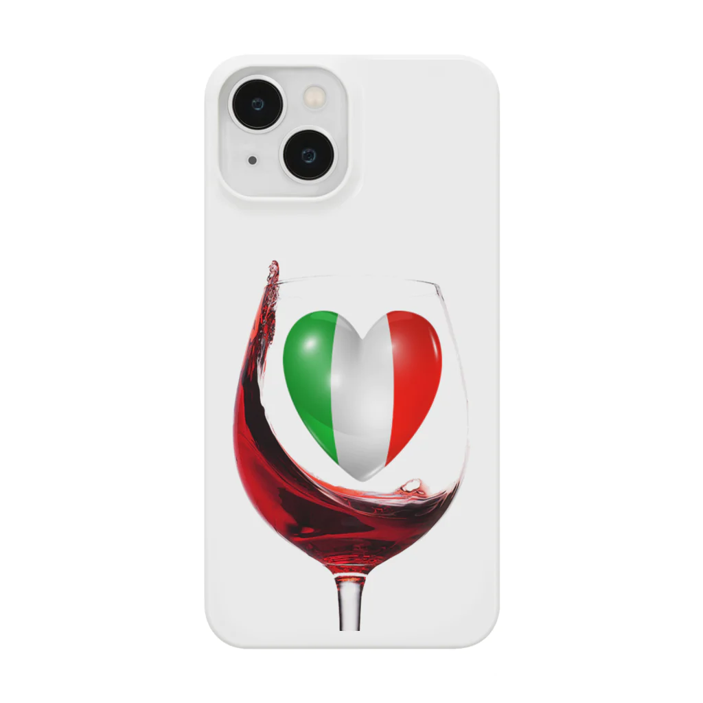 WINE 4 ALLの国旗とグラス：イタリア（雑貨・小物） Smartphone Case