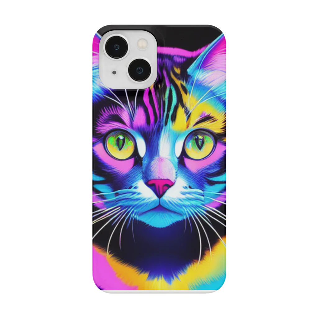 629_CAT_ARTのカラフルサイバーキャット vol2 Smartphone Case