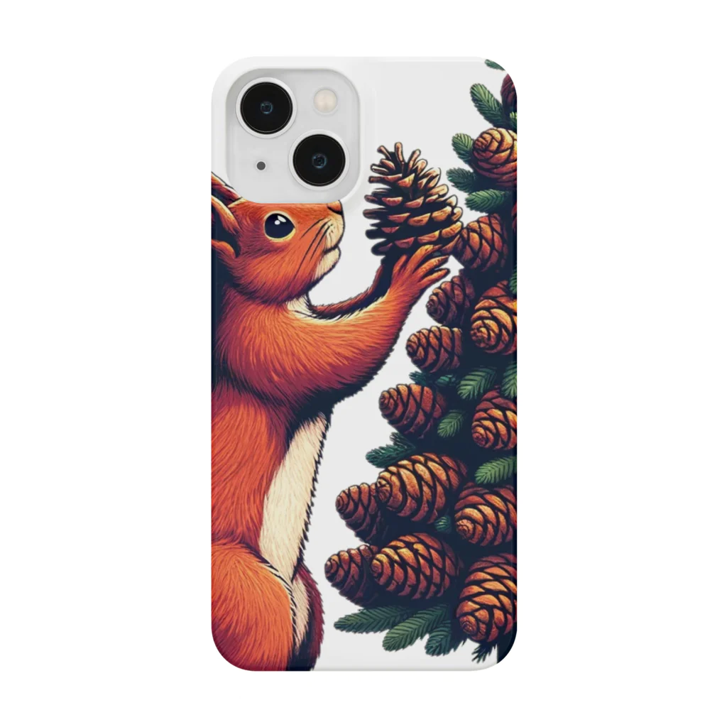 niko&PANDA shopのリスのクリスマス Smartphone Case