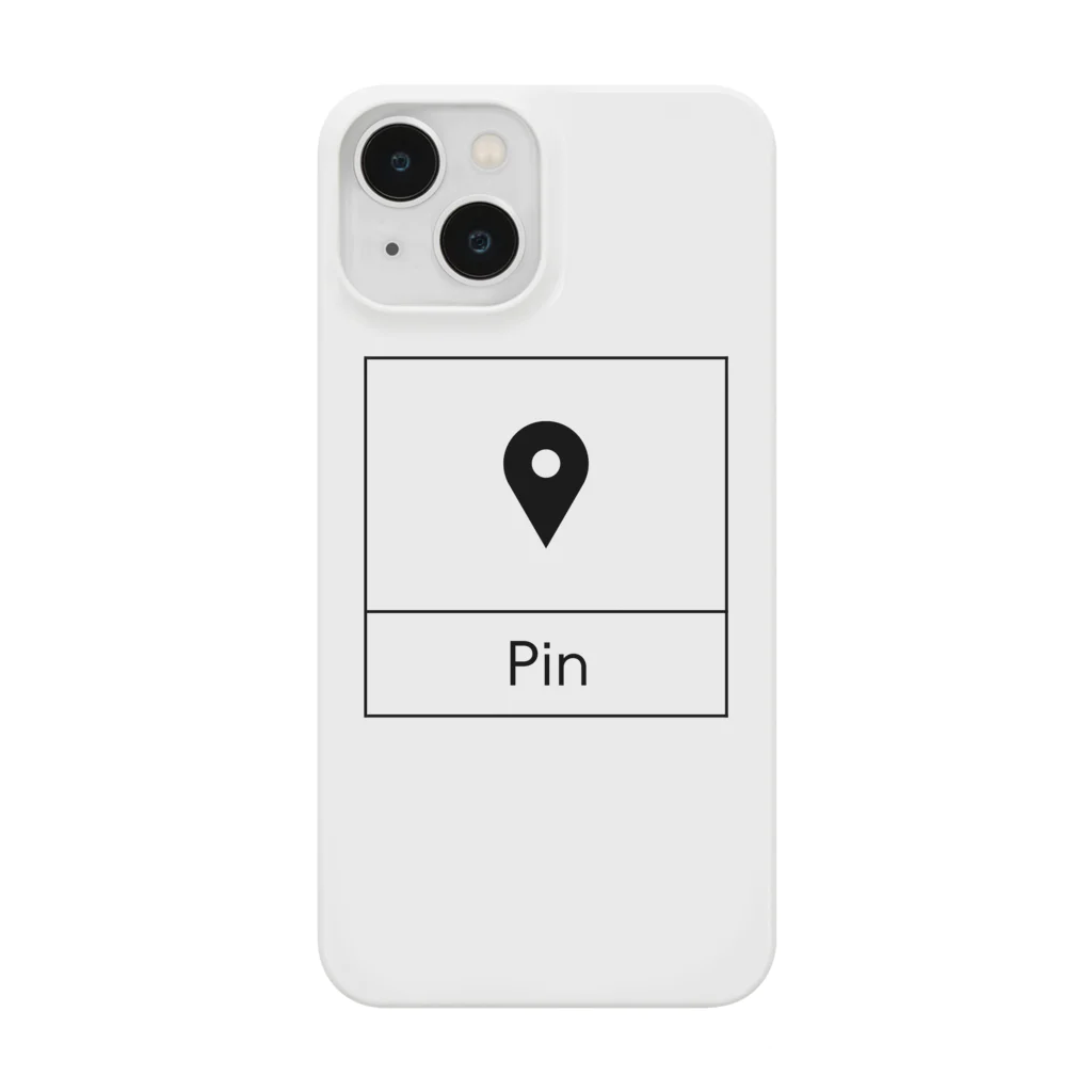 ミニマルくんの四角におさまるPin スマホケース