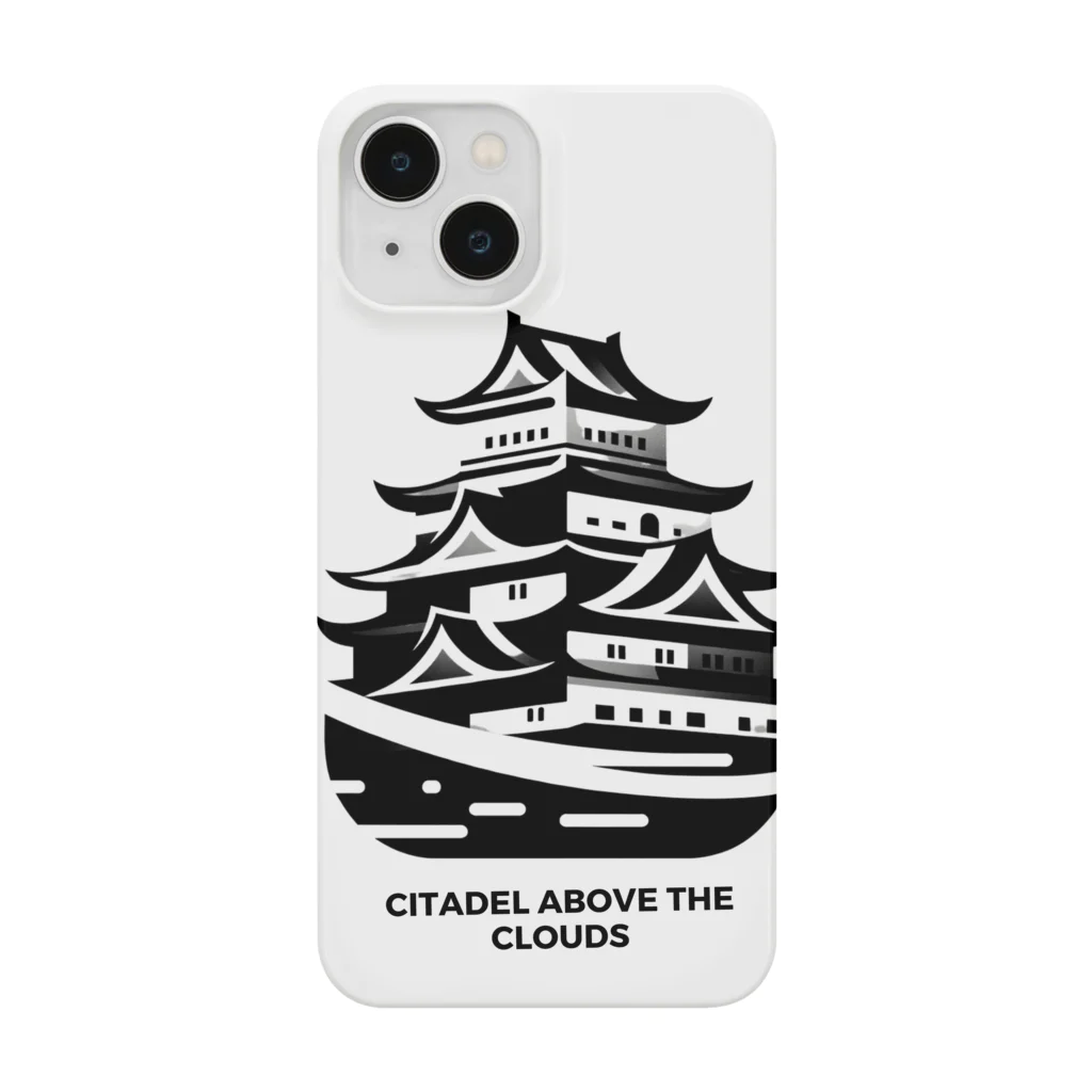 面白デザインショップ ファニーズーストアの雲上の城塞：日本オデッセイ Smartphone Case