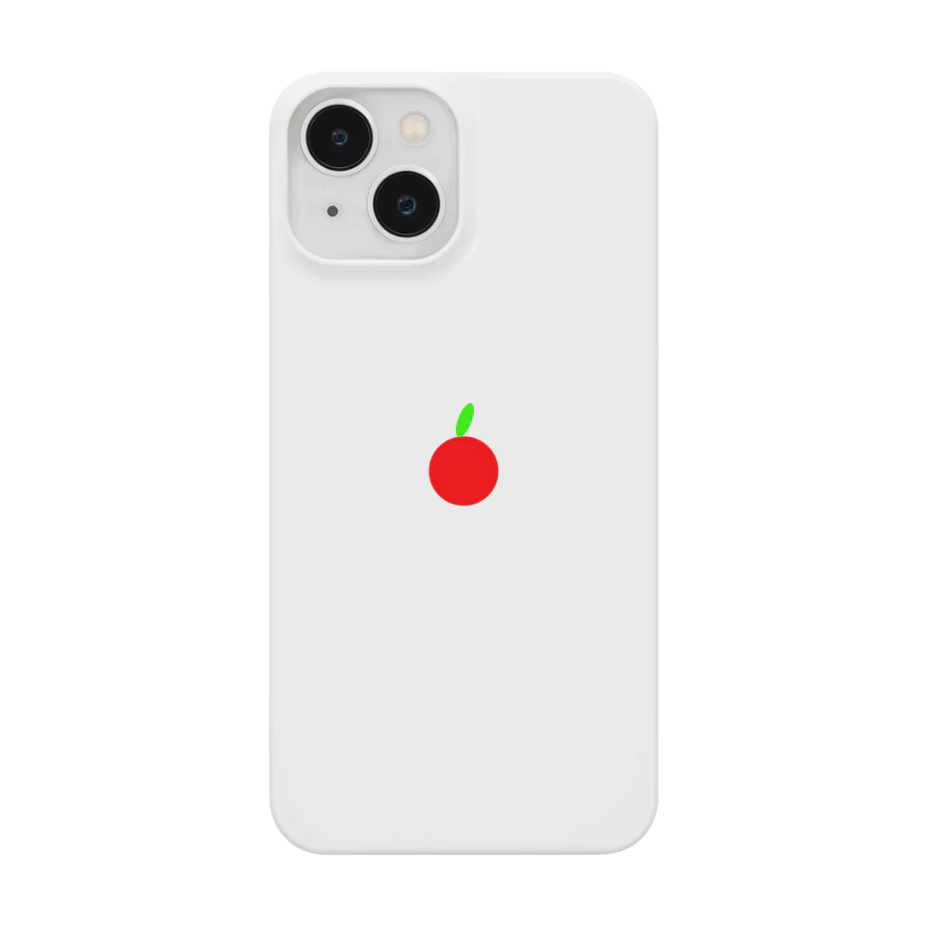 AqqIeのりんごの絵付きスマートフォンケース1 スマホケース