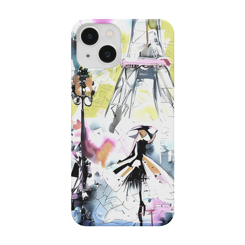 Moichi Designs Shop-2023のパリジェンヌ Smartphone Case