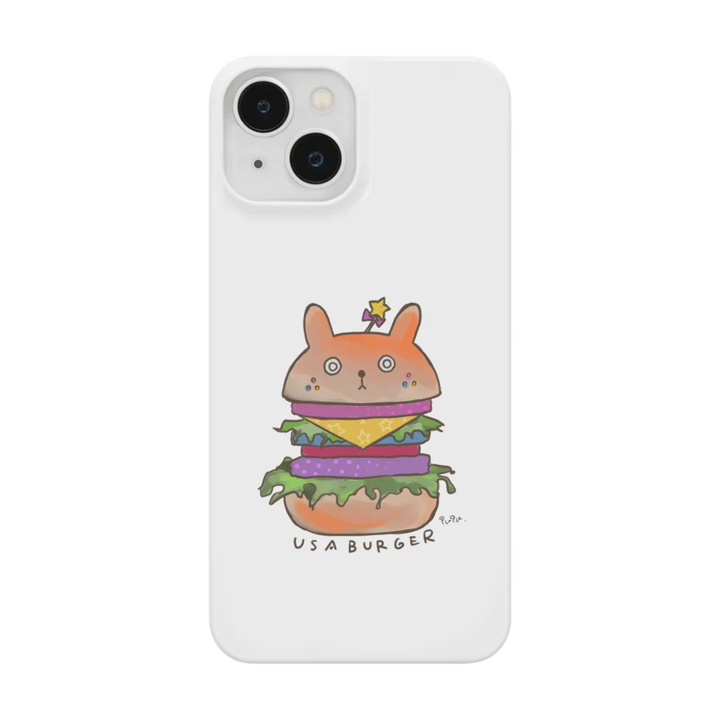 1616  -ｲﾁﾛｸｲﾁﾛｸ-のUSABURGER スマホケース