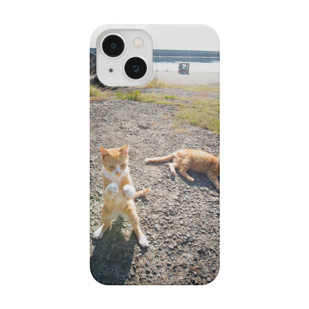 猫写真家　森永健一 にゃんこ屋 SUZURIストアの空中殺法 Smartphone Case