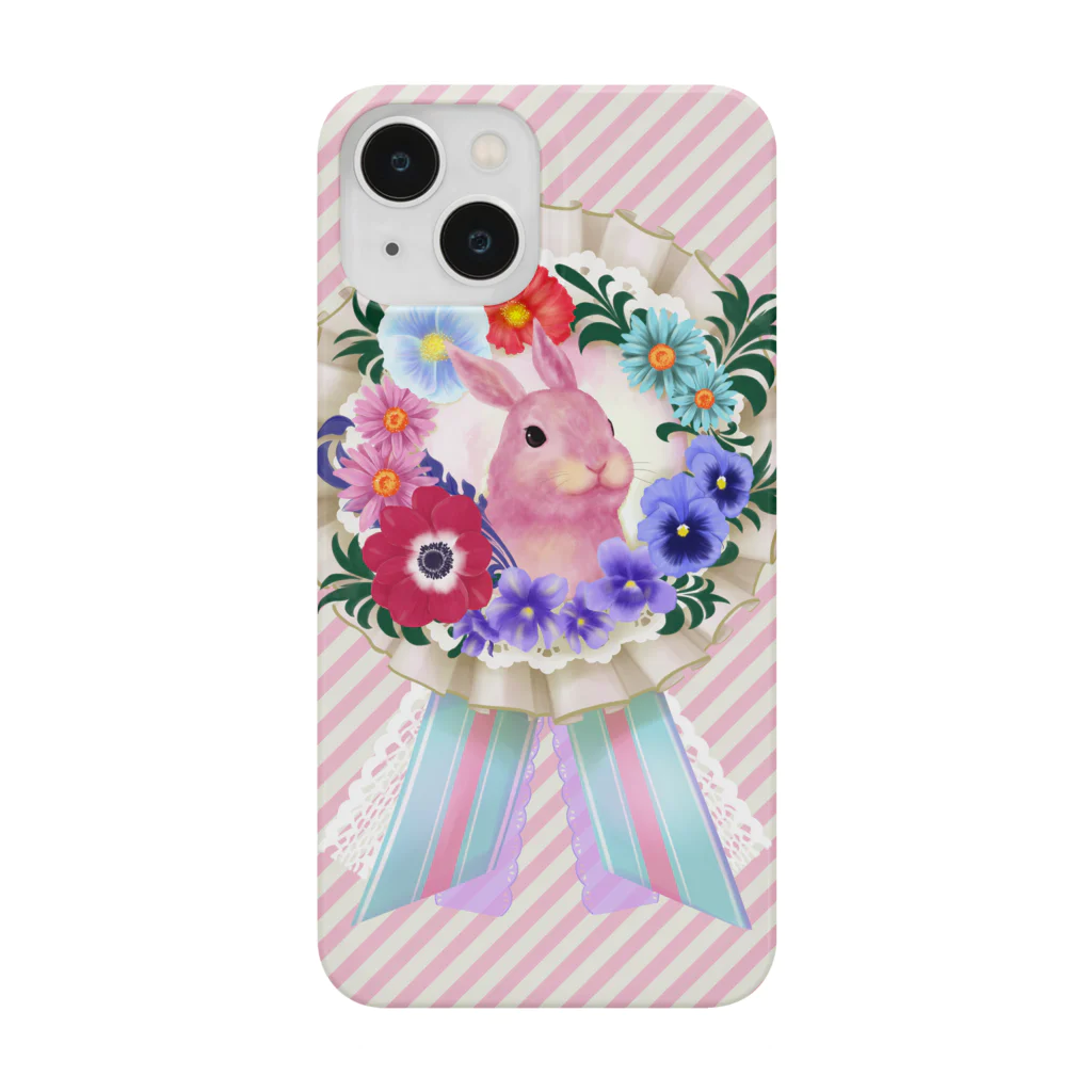 みやざきみいこのうさぎのロゼット Smartphone Case