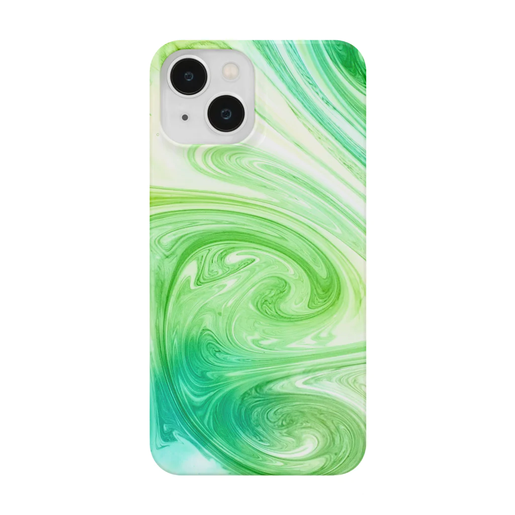 Macrorianの#001 green water Smartphone Case