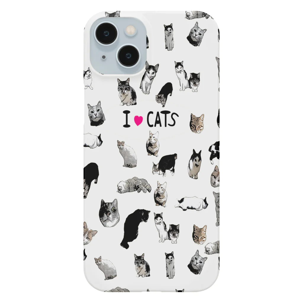 アニマル四字熟語のI LOVE CAT's　猫だらけ！最高にキュートな猫パラダイス！ Smartphone Case