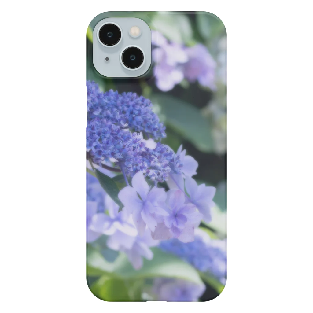 akane_art（茜音工房）の花フォト（アジサイ/紫） Smartphone Case