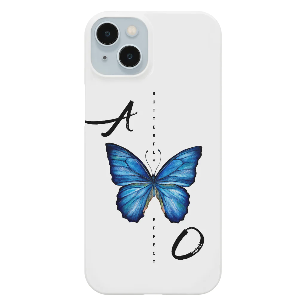 idumi-artの青い蝶　BUTTERFLY  EFFECT Smartphone Case