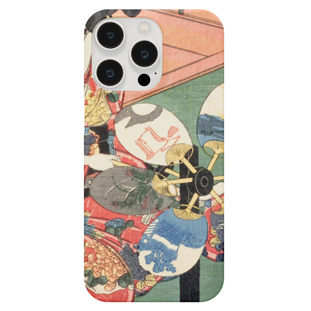 浮世絵ショップ のどぐろ　UKIYOE SHOP NODOGUROの扇風機　あつまけんしみたて五節句 / Atsumaken Shimitate Gosekku スマホケース