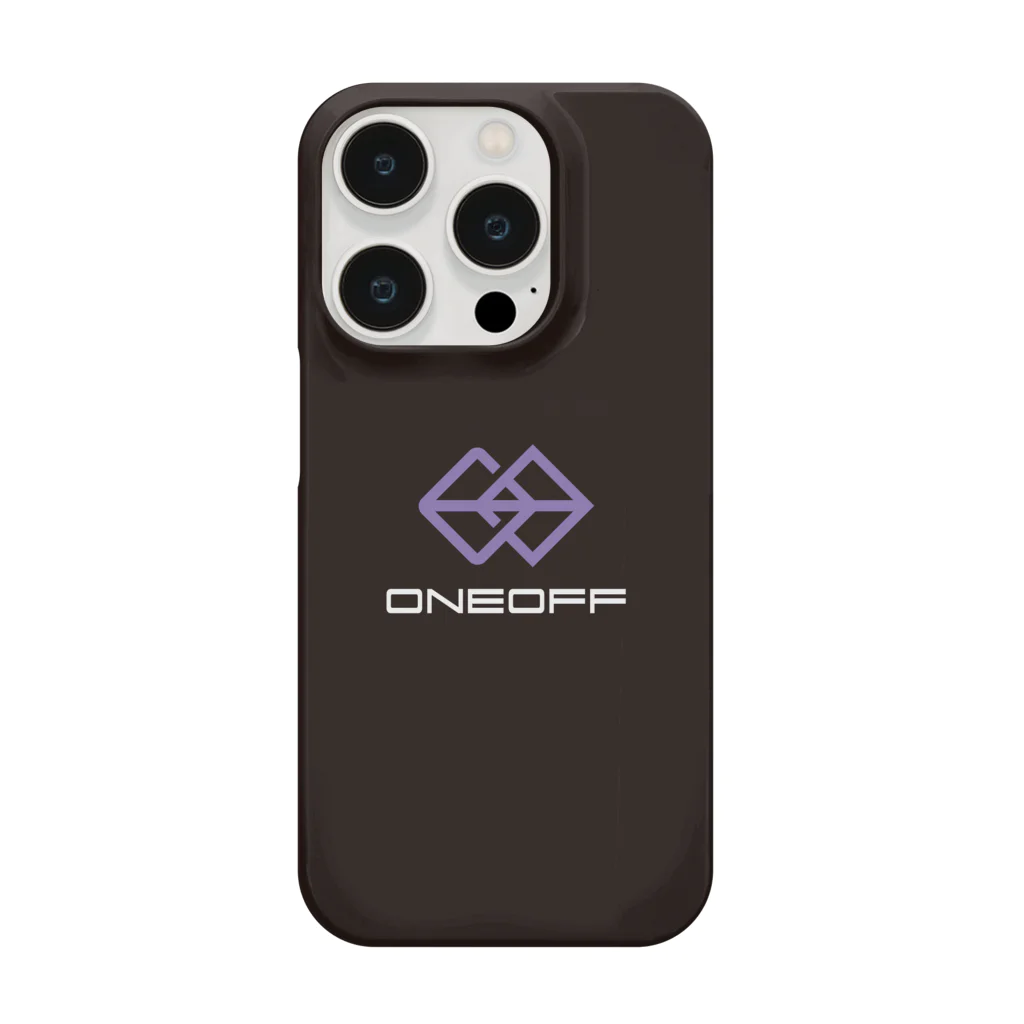 ONEOFFの【ONEOFFロゴ】スマホケース/ブラック Smartphone Case