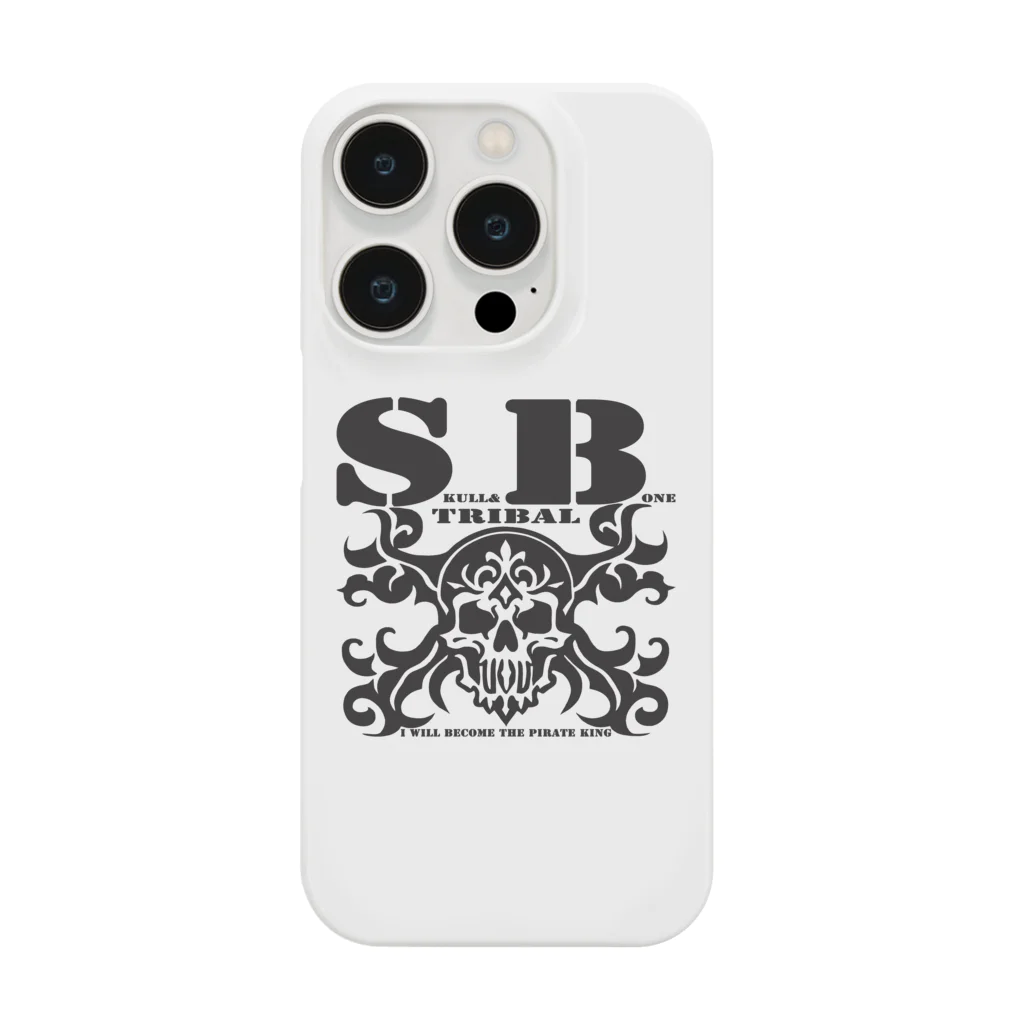 Ａ’ｚｗｏｒｋＳのSKULL&BONE TRIBAL BLK スマホケース